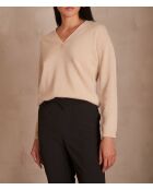Beiger Strickpullover Adélie bis
