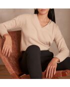 Beiger Strickpullover Adélie bis