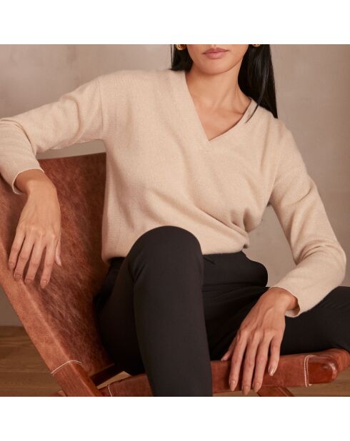 Beiger Strickpullover Adélie bis