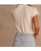Cremefarbener Strickpullover Line