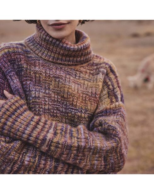 Pull en maille Carolina bordeaux