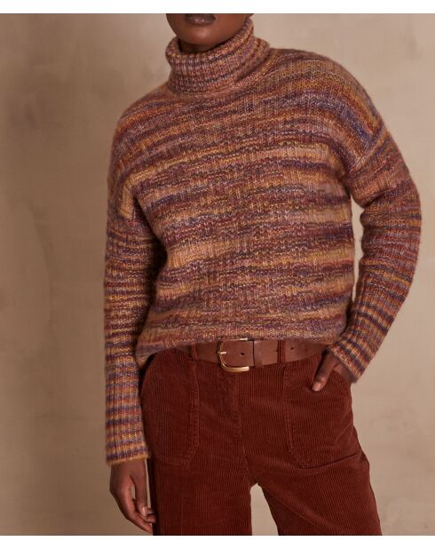 Pull en maille Carolina bordeaux