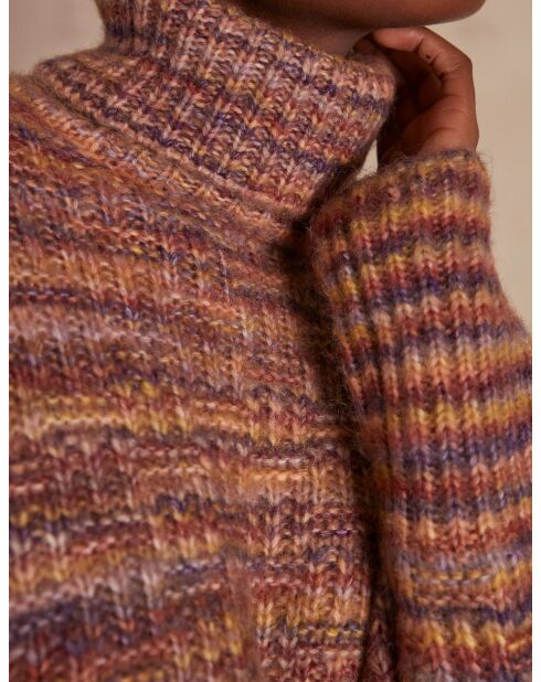 Pull en maille Carolina bordeaux