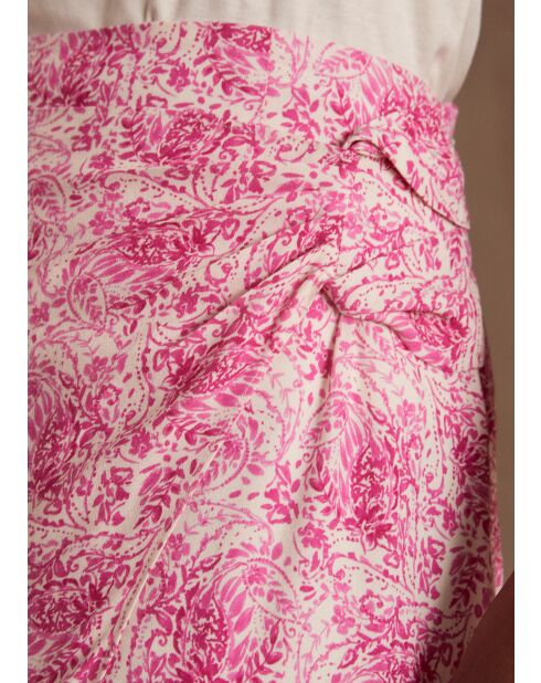 Gonna Elodie stampata rosa pallido
