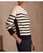Ecrufarbener Strickpullover Cliff