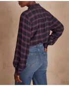 Violette Babylon karierte Bluse