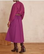 Donkerfuchsiabruine rok