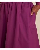Donkerfuchsiabruine rok