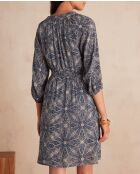 Robe Rei imprimée marine