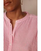 Blusa a righe fucsia leggera Pia