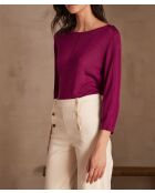 Maglione in maglia fucsia chiaro Carly