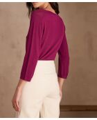 Maglione in maglia fucsia chiaro Carly