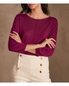 Maglione in maglia fucsia chiaro Carly