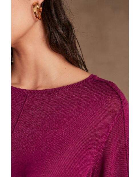 Pull en maille Carly fuchsia clair