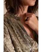 Goldene Bluse Beth Foil