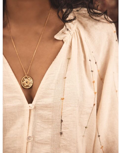 Blouse met striksluiting Blanca