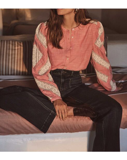 Blouse Cathel broderie primerose