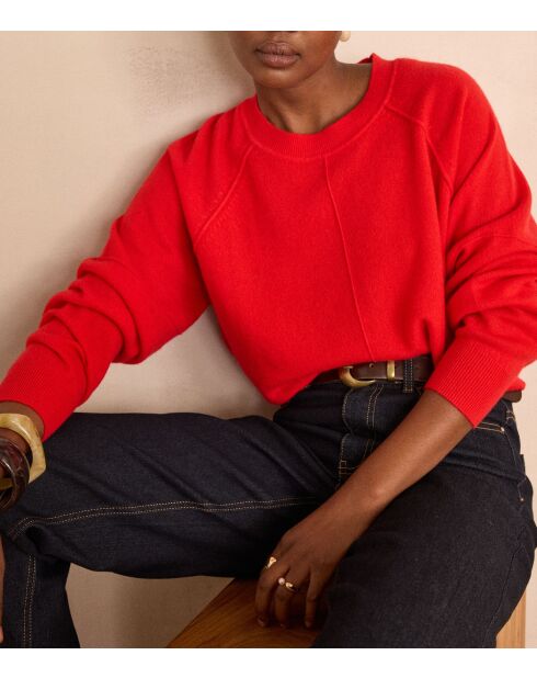 Roter Strickpullover Ary