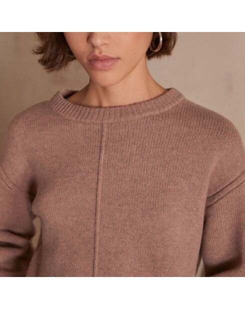Maglione in maglia Corley rosa scuro