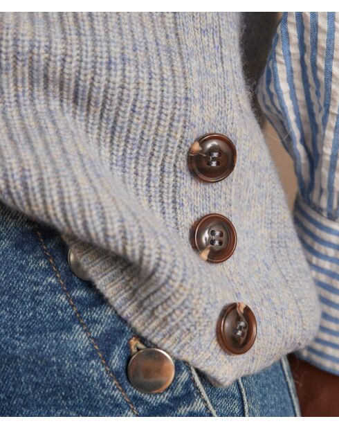 Himmelblauer Leroy Strickpullover