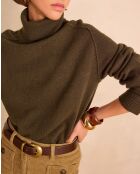 Khakifarbener Strickpullover von Célestin