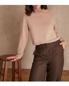 Pullover in maglia color tortora chiaro Clovis