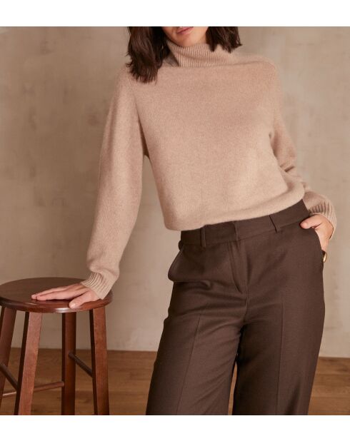 Pullover in maglia color tortora chiaro Clovis
