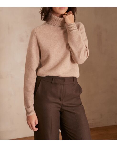 Pullover in maglia color tortora chiaro Clovis