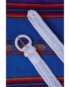 Ceinture moyenne Enzo en cuir blanche