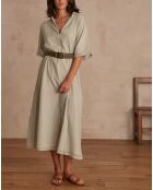 Mandel-gestreiftes Kleid Mandie