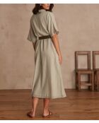Mandel-gestreiftes Kleid Mandie