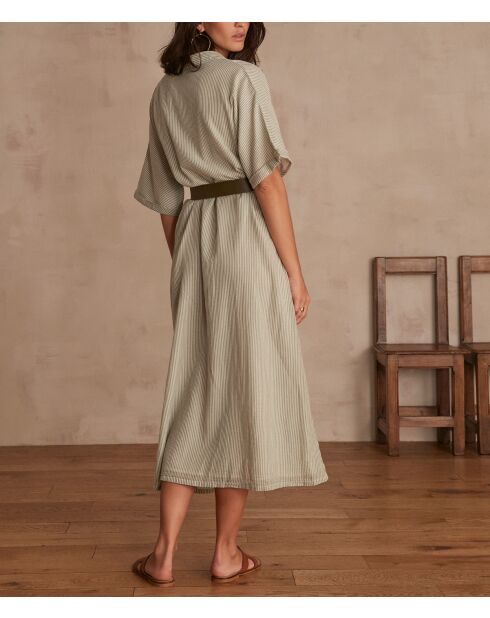 Mandel-gestreiftes Kleid Mandie