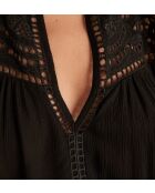 Cindy schlichte schwarze Bluse