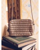Kleine goldene Mini-Tasche Flavie