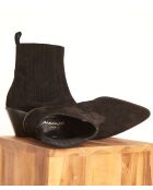 Bottines Habby en cuir noires