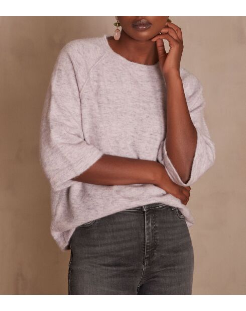 Pull en maille Cassy mauve