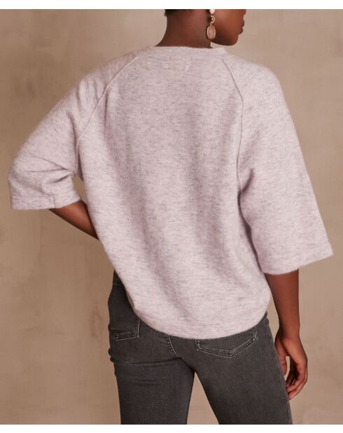 Pull en maille Cassy mauve