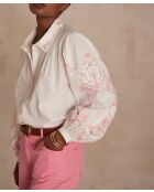 Clementine blouse met lichtroze borduursel