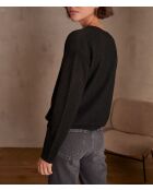 Maglione nero in maglia Adélie bis