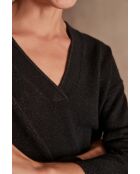 Maglione nero in maglia Adélie bis