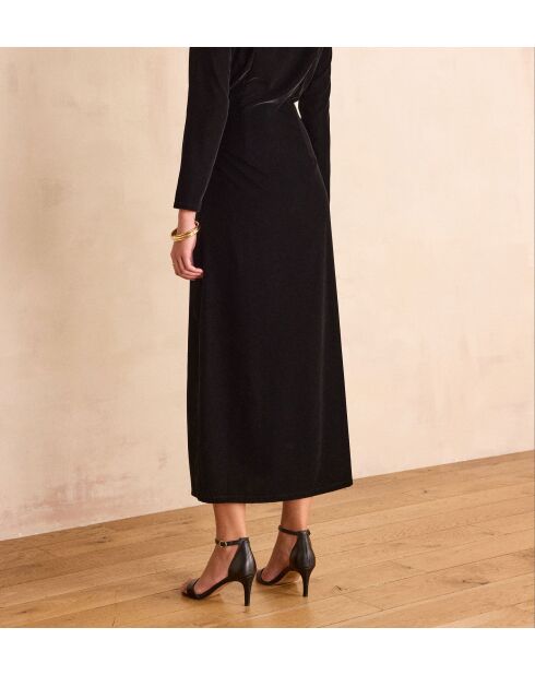 Rafaela schwarzes Samtkleid