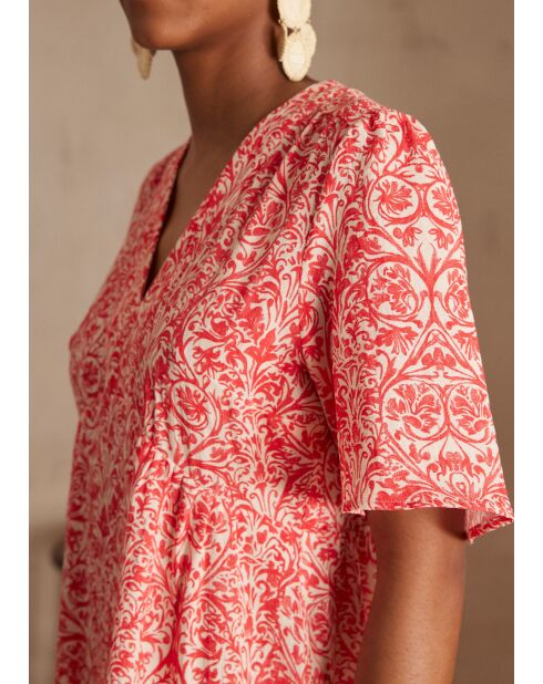 Jurk met geraniumprint albina