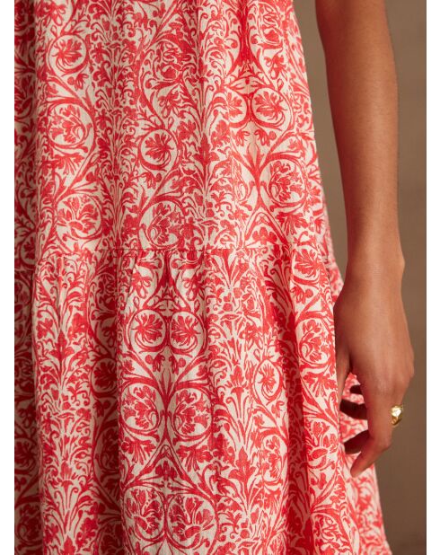 Jurk met geraniumprint albina