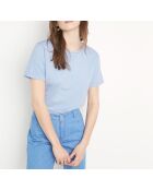 Mittelblaues T-Shirt Mel