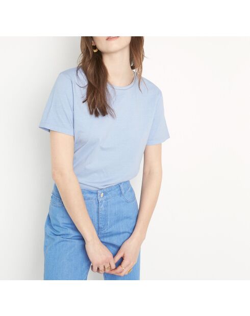 Mittelblaues T-Shirt Mel