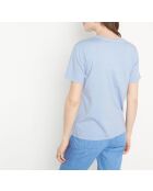 Mittelblaues T-Shirt Mel