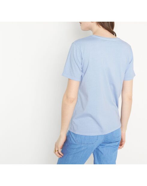 Mittelblaues T-Shirt Mel