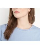 Mittelblaues T-Shirt Mel