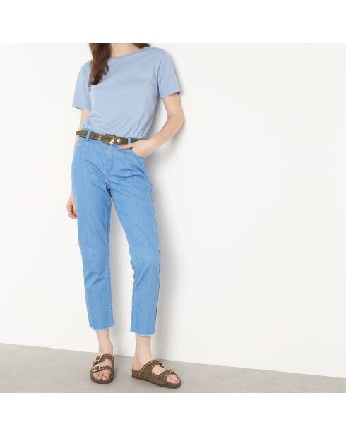 Mittelblaues T-Shirt Mel