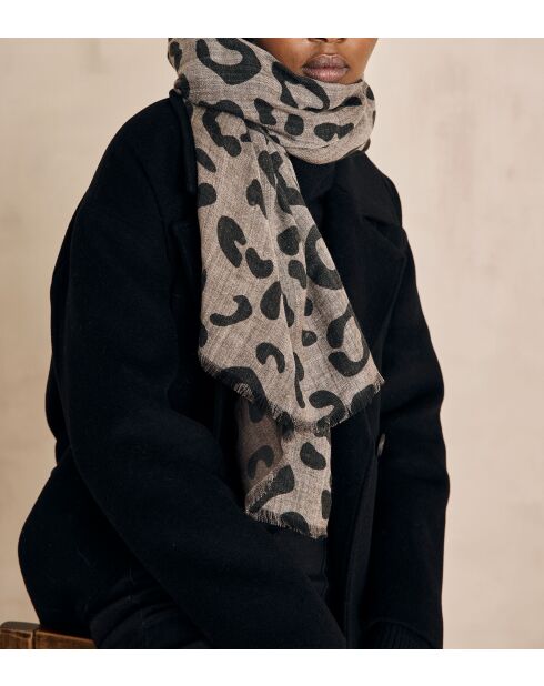 Foulard Ville Lino noir